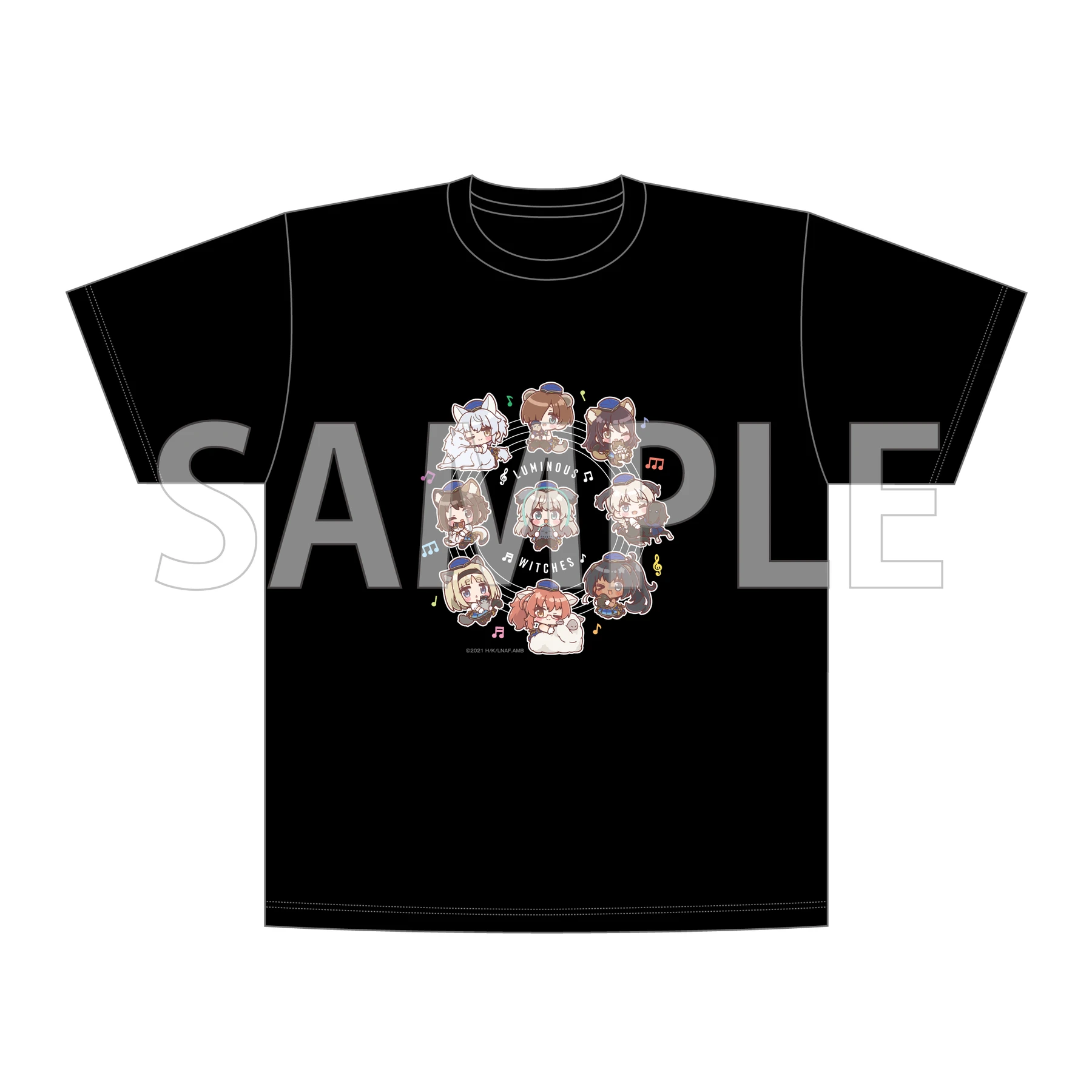 Tシャツ・ミニキャラver.の公式見本