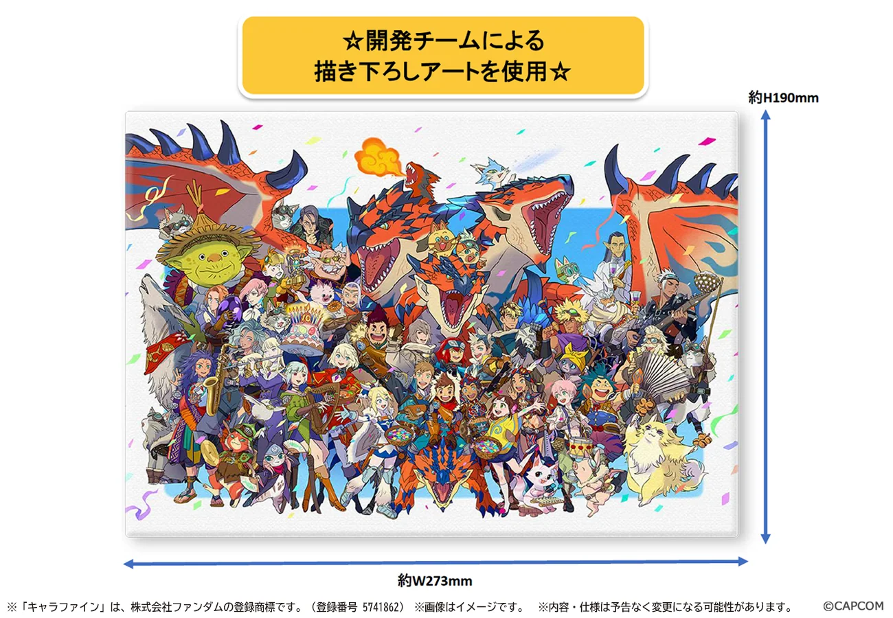 10周年記念アートのキャラファインボード