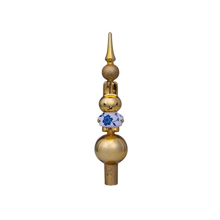 ツリー頂部へ差し込む「Tree Topper glass Delft blue dress」。高さ250mm、11,550円(税込)の別形式です。