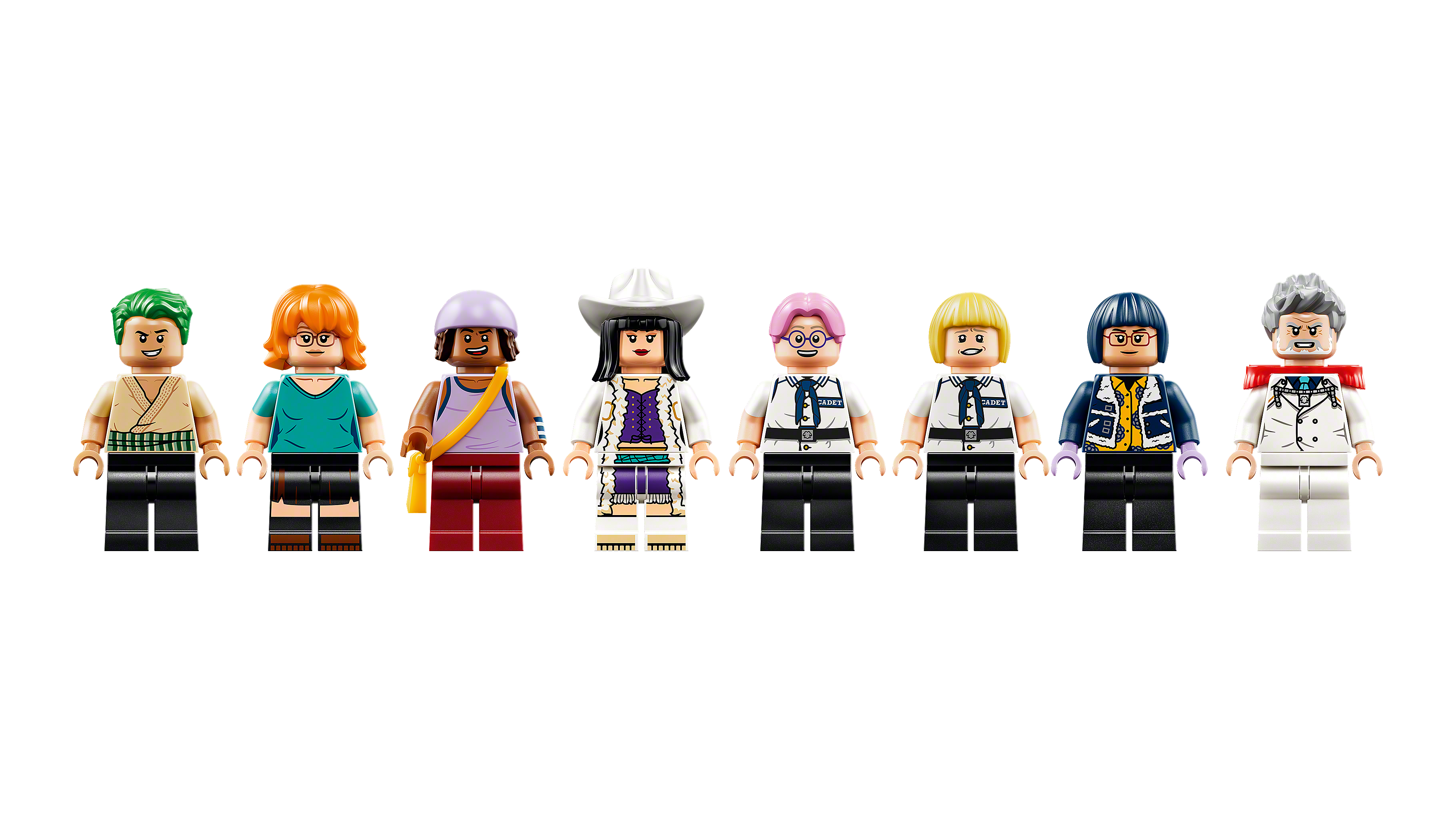 付属8体のラインアップ。 画像:レゴグループ公式ニュースルーム/©2026 The LEGO Group